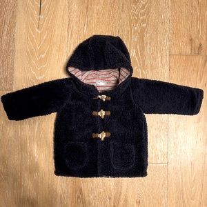 EUC Mini Biden Sherpa toggle jacket in 12-18 months